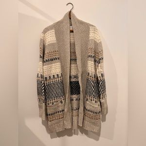Boho scandi inspired tunic cardigan women L